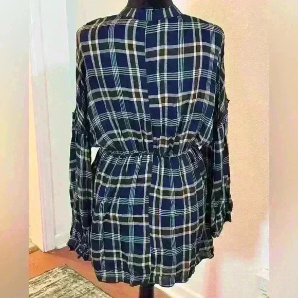 HYFVE Plaid Button-up Shirt Mini Dress - Picture 3 of 6